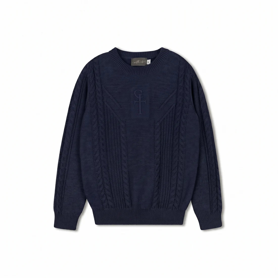 SWEET THREADS CHECK STRIPE SWEATER