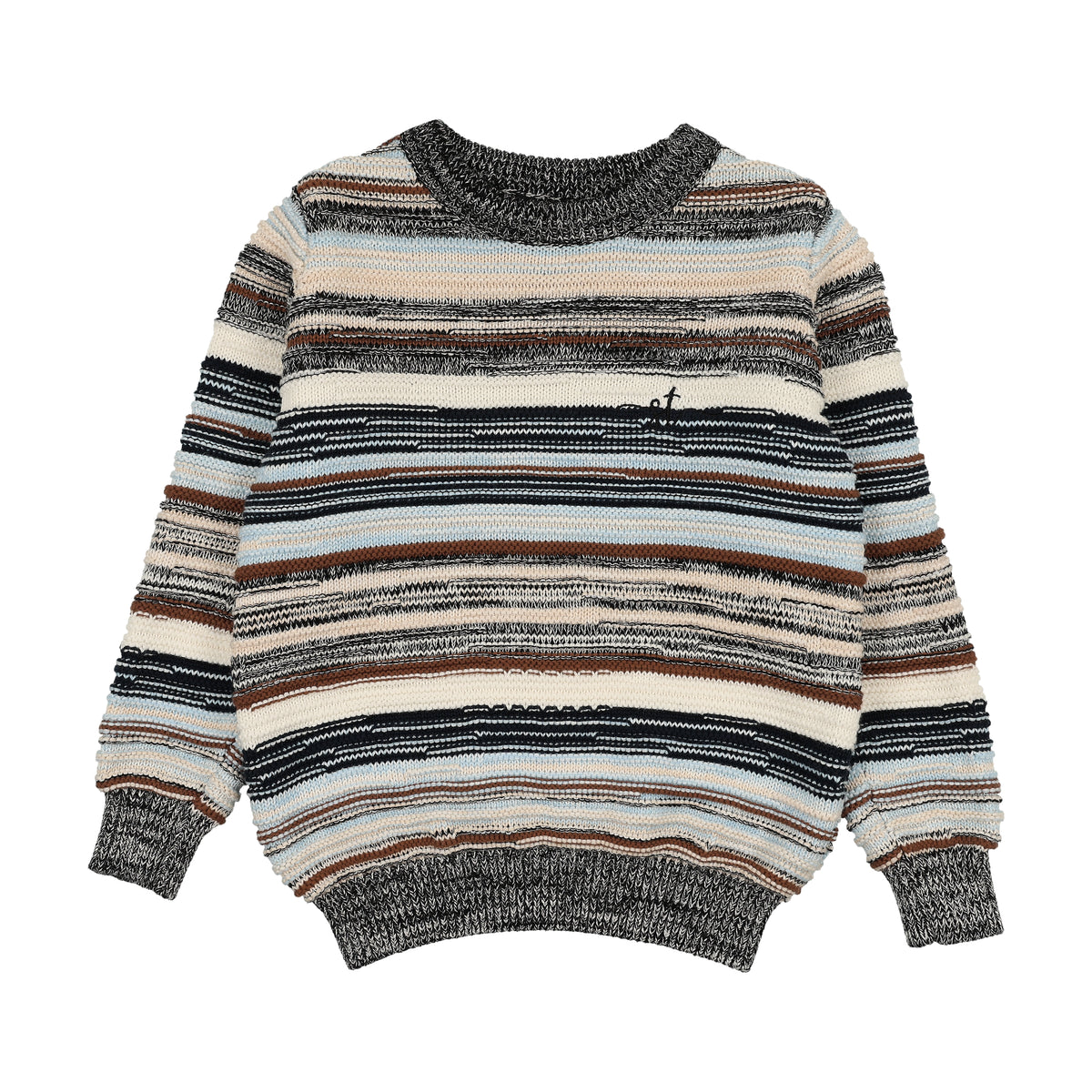 SWEET THREADS GLACIER STRIPED SWEATER