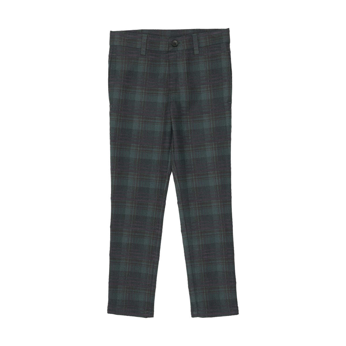 SWEET THREADS HIGHLAND FOREST PLAID PANTS