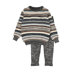 SWEET THREADS 2PC GLACIER STRIPE SWEATER WITH LEGGINGS SET