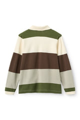 COPENHAGEN COLORS L/S STRIPED PIQUE POLO