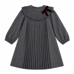BONJOY LONG SLEEVE PINSTRIPE DRESS