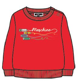 MOSCHINO LONG SLEEVE MOSCHINO GRAPHIC SWEATSHIRT