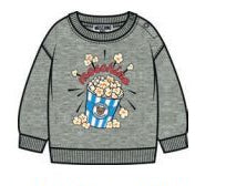 MOSCHINO POPCORN GRAPHIC LOGO SWEATSHIRT