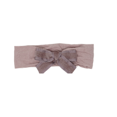 BANDEAU SCALLOP GROSSGRAIN VELVET BABY MODAL BAND