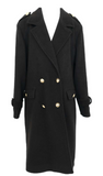 ILLIANA DOUBLE BREASTED GOLD BUTTONS WITH POCKETS DRESS COAT