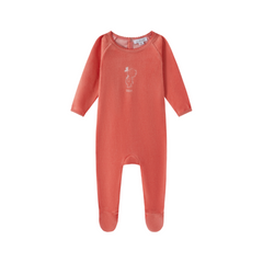 OUBON DUCK PRINT VELOUR FOOTIE