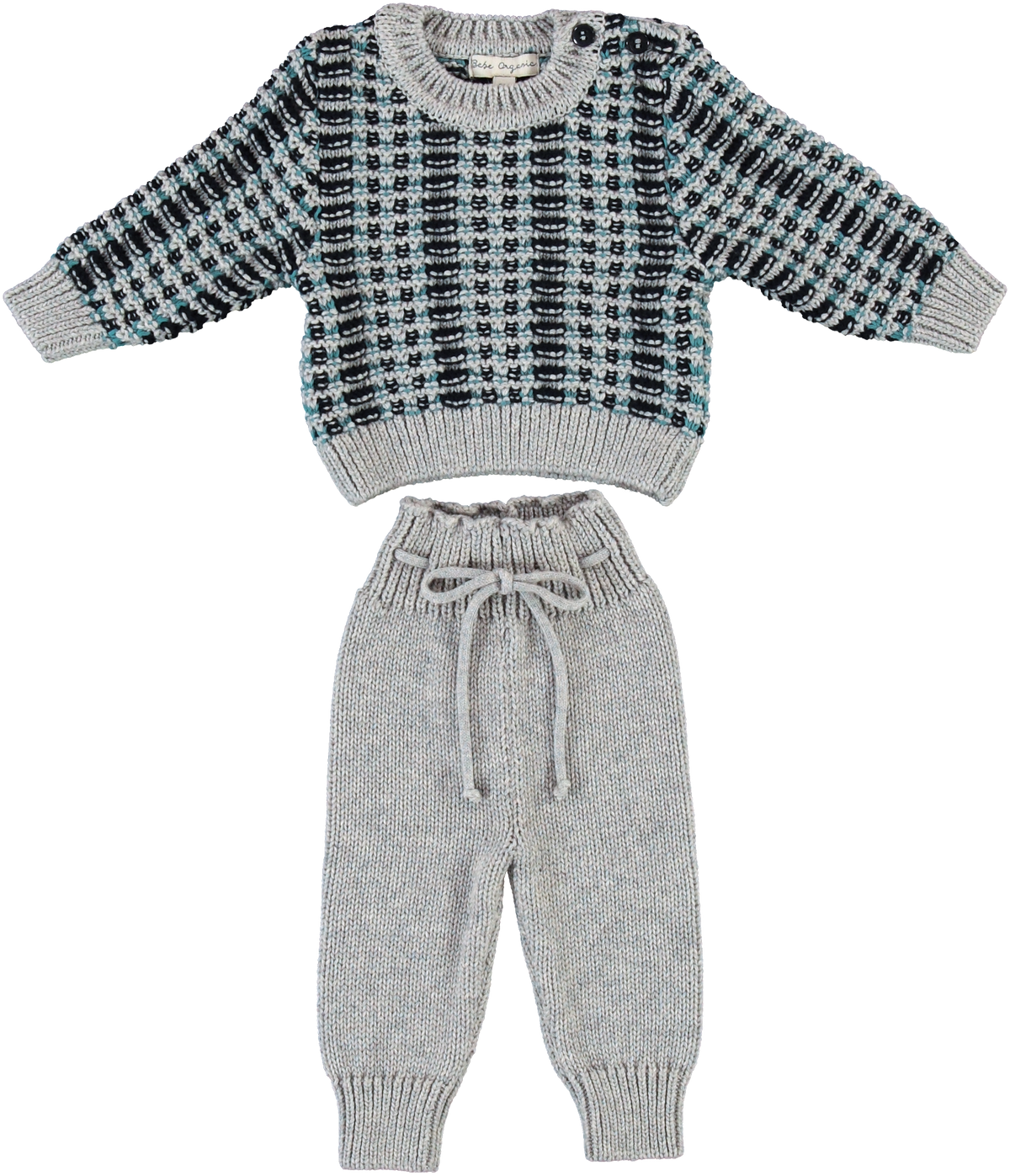BEBE ORGANIC SEAN 2PC CROCHET SET