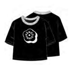 KENZO SHORT SLEEVE LOGO FLOWER RUBBER BRANDED IN FRONT TEE