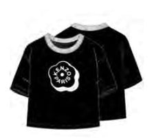 KENZO SHORT SLEEVE LOGO FLOWER RUBBER BRANDED IN FRONT TEE