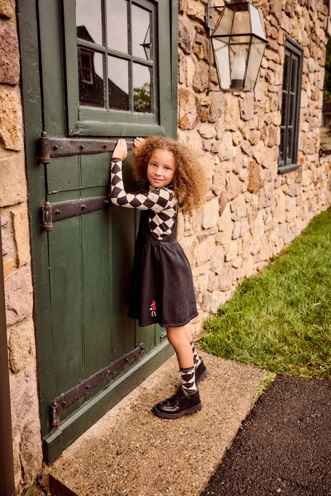 LITTLE PARNI ARGYLE TURTLENECK
