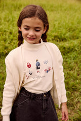 LITTLE PARNI PRINTED TURTLENECK