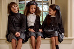 LITTLE PARNI COLLAR & CUFF BUTTON DOWN DRESS