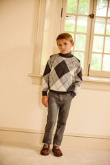 LITTLE PARNI ARGYLE SWEATER