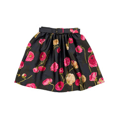 CHRISTINA ROHDE 2PC FLOWER PRINT BLOUSE WITH BELTED SKIRT