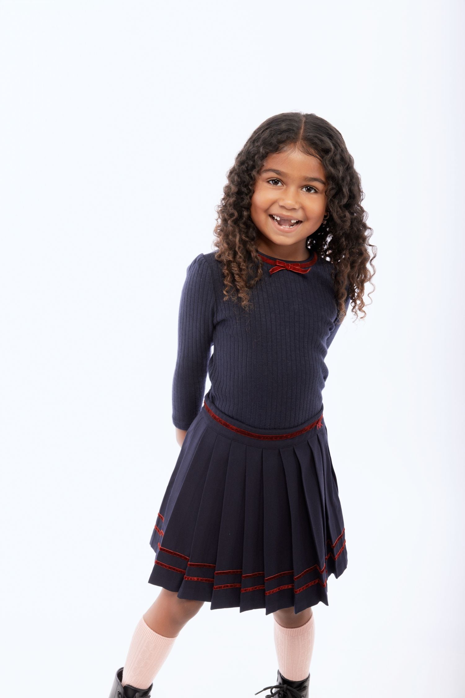 RETRO KID STELLA RIBBON DETAIL SKIRT