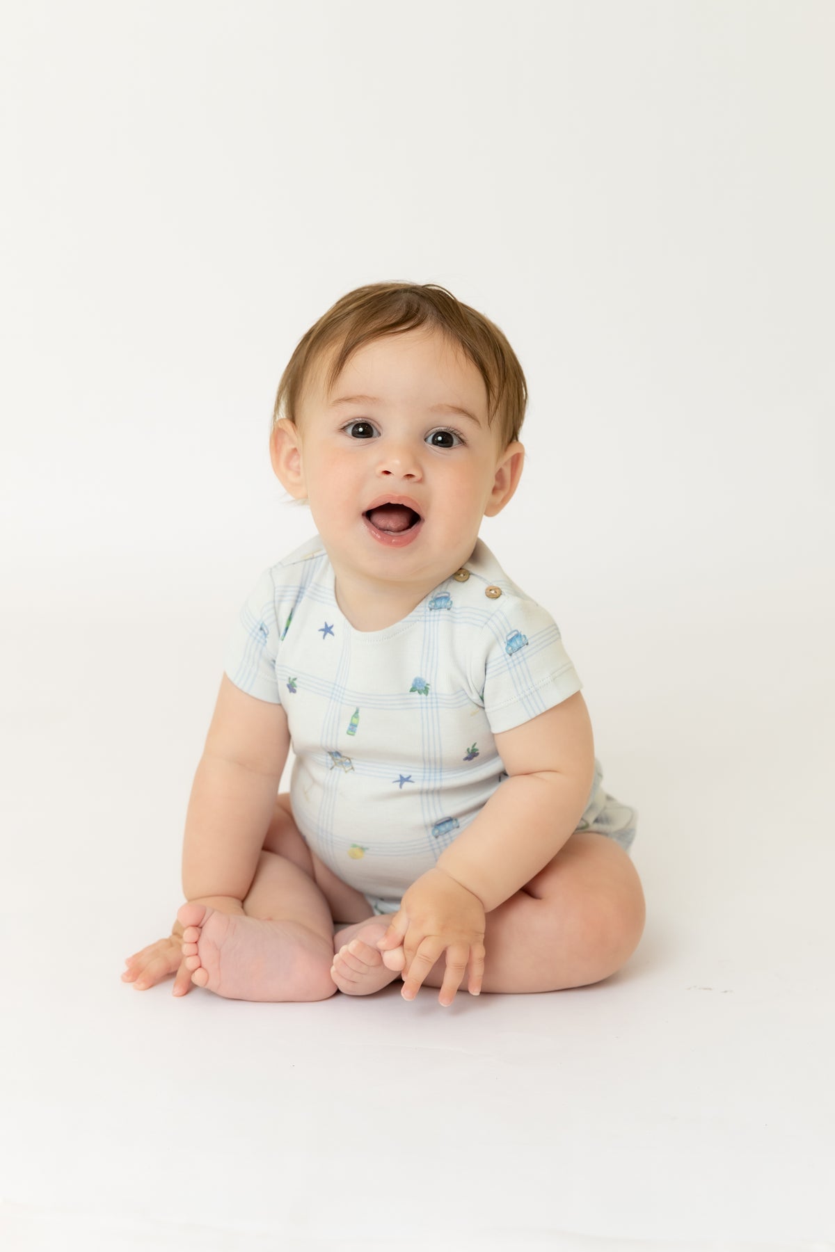 BEE & DEE 2PC SUMMER PLAID SHORT SET