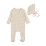 BEE & DEE 2PC SWEET BLOSSOMS WRAP FOOTIE + BONNET SET