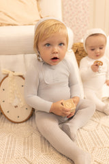 BEE & DEE 2PC SWEET CLASSIC POINTELLE FOOTIE WITH BEANIE SET