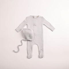 BEE & DEE 2PC SWEET CLASSIC POINTELLE FOOTIE WITH BEANIE SET