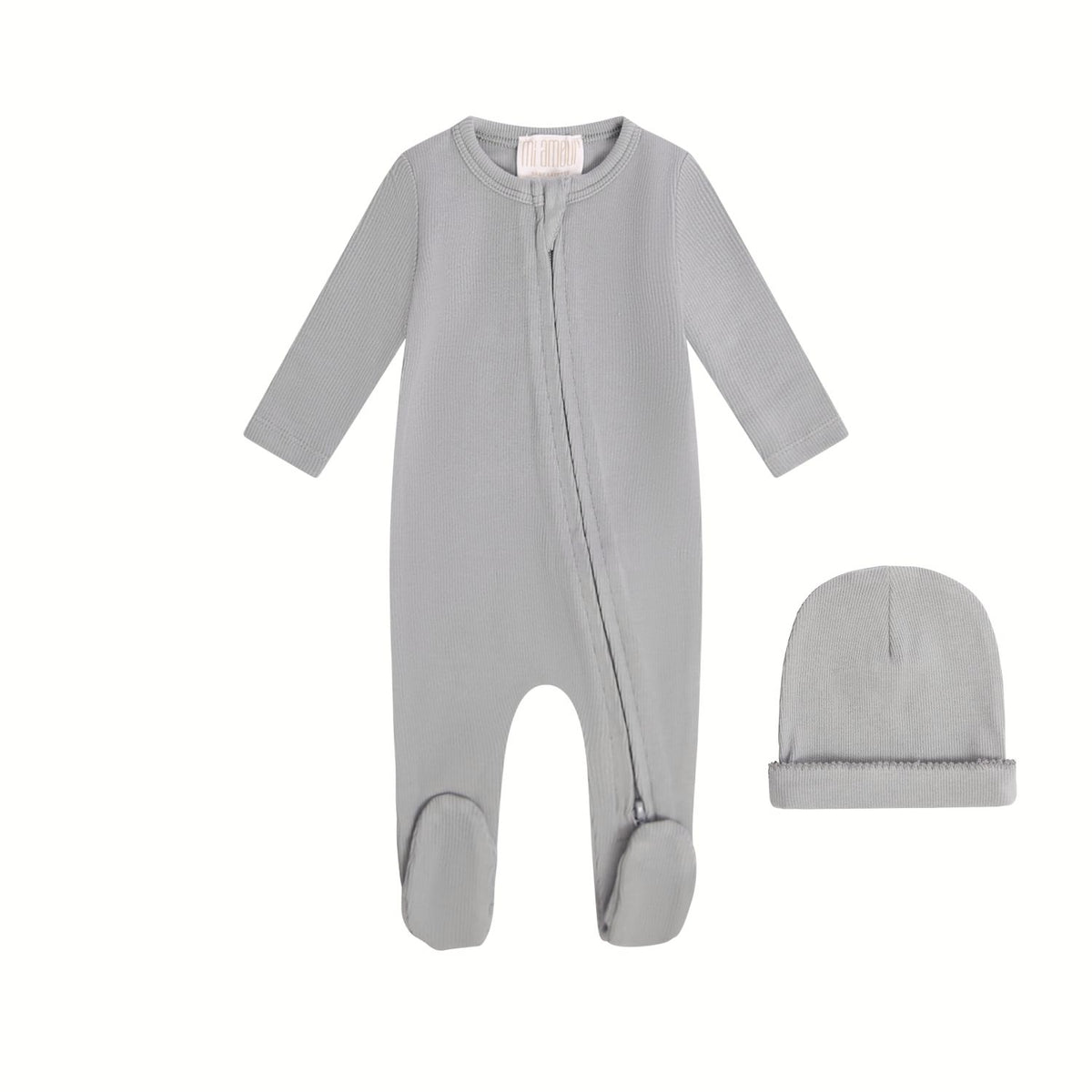 MI AMOUR 2PC SWEET DREAMS PAJAMA FOOTIE+HAT SET