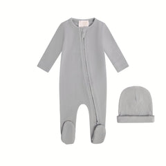 MI AMOUR 2PC SWEET DREAMS PAJAMA FOOTIE+HAT SET