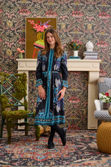 LAURENT CHIFFON FLORAL PRINT DRESS