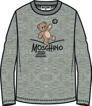 MOSCHINO LOGO BEAR WITH BALL GRAPHIC TSHIRT