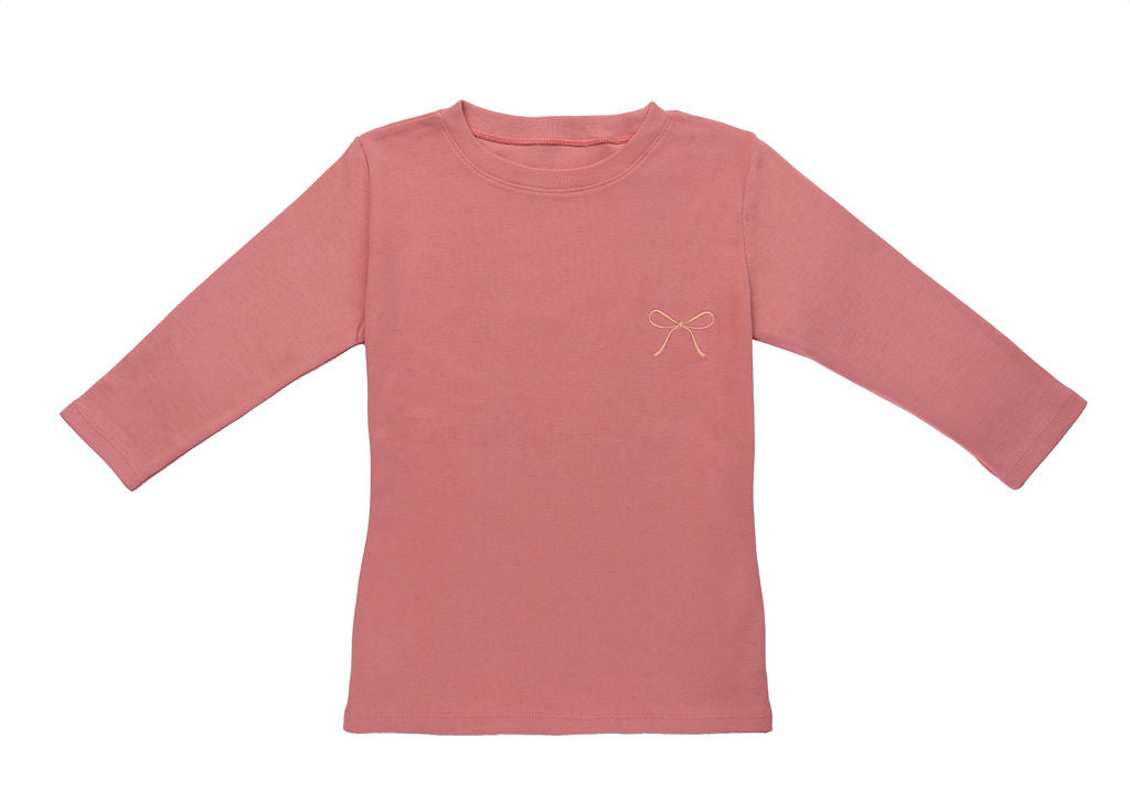 POSITIVIT EMBROIDERED BOW TEE