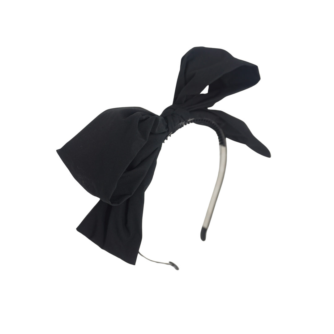 BANDEAU TAFFETA WINTER DRESSY BOW HEADBAND