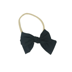 BANDEAU TAFFETA WINTER DRESSY BOW NYLON BAND