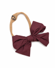 BANDEAU TAFFETA WINTER DRESSY BOW NYLON BAND