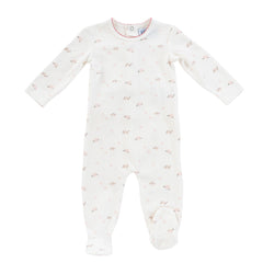 KIPP BABY 3PC BERRY PATTERN FOOTIE,BIB & BLANKET