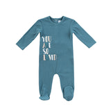 KIPP BABY TEXT RIB FOOTIE