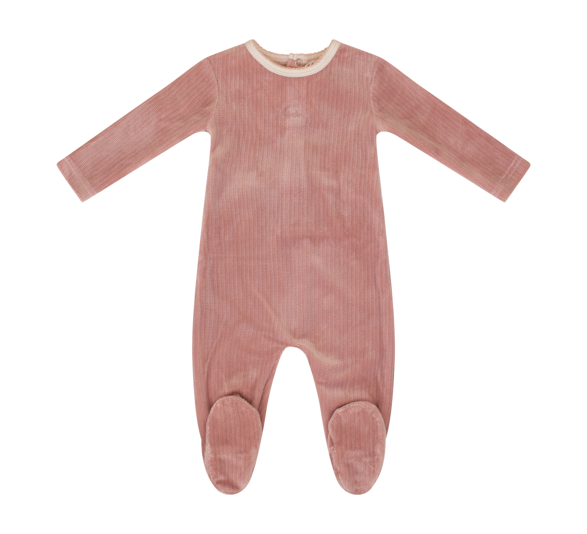 KIPP BABY 2PC TEXTURED VELOUR FOOTIE WITH HAT