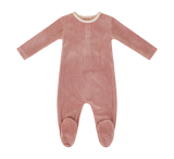 KIPP BABY 2PC TEXTURED VELOUR FOOTIE WITH HAT