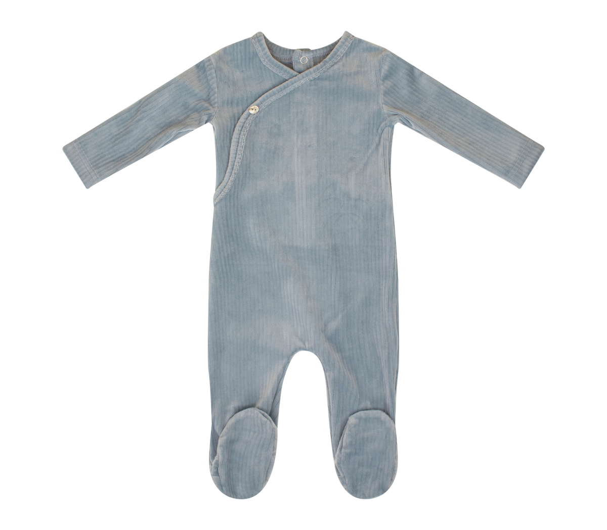 KIPP BABY 3PC RIB WRAP FOOTIE, KNOTTED BEANIE & BLANKET