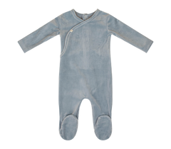 KIPP BABY 3PC RIB WRAP FOOTIE, KNOTTED BEANIE & BLANKET