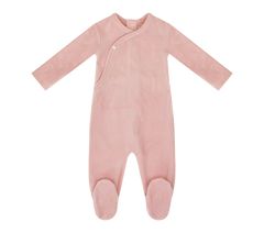 KIPP BABY 3PC RIB WRAP FOOTIE, KNOTTED BEANIE & BLANKET