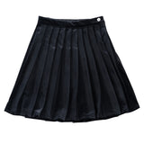 KLAI VELVET PLEATED SKIRT