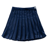 KLAI VELVET PLEATED SKIRT