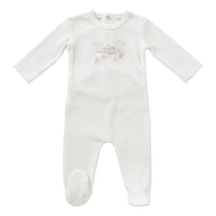 KIPP BABY 3PC CAROUSEL FOOTIE+BONNET+SWADDLE SET