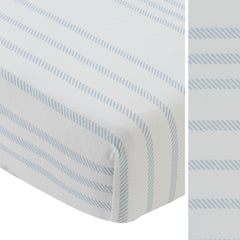 KIPP BABY STRIPED FITTED PORTA CRIB SHEET