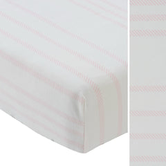 KIPP BABY STRIPED FITTED PORTA CRIB SHEET