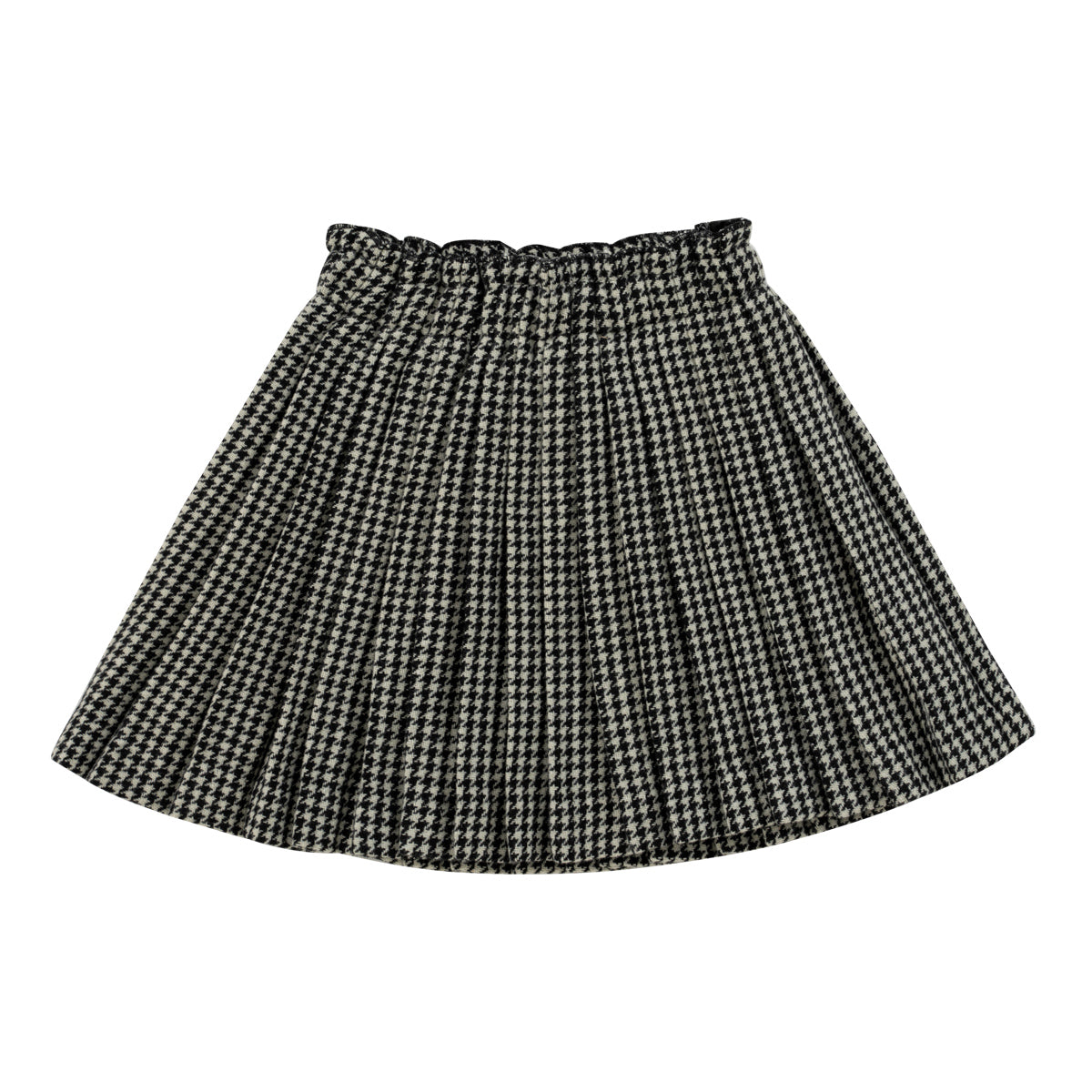 KLAI HOUNDSTOOTH PLEATED SKIRT