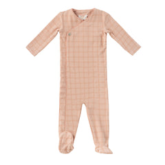 KIPP BABY FELT PLAID FOOTIE