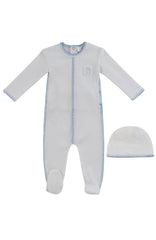 KIPP BABY 2PC BUNNY RIB FOOTIE WITH HAT