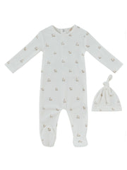 KIPP BABY 2PC PETIT AMIS FOOTIE & HAT SET