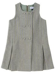 KLAI 2PC SALLY RIB KNIT TOP WITH CHECK WRAP JUMPER