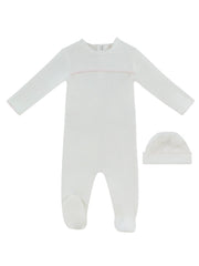 KIPP BABY 3PC MON BEBE D'AMOUR FOOTIE, HAT & BIB SET